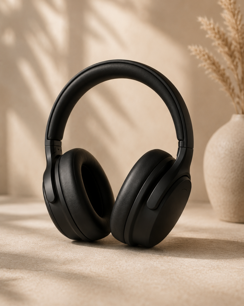 Black Wireless Over Ear Headphones