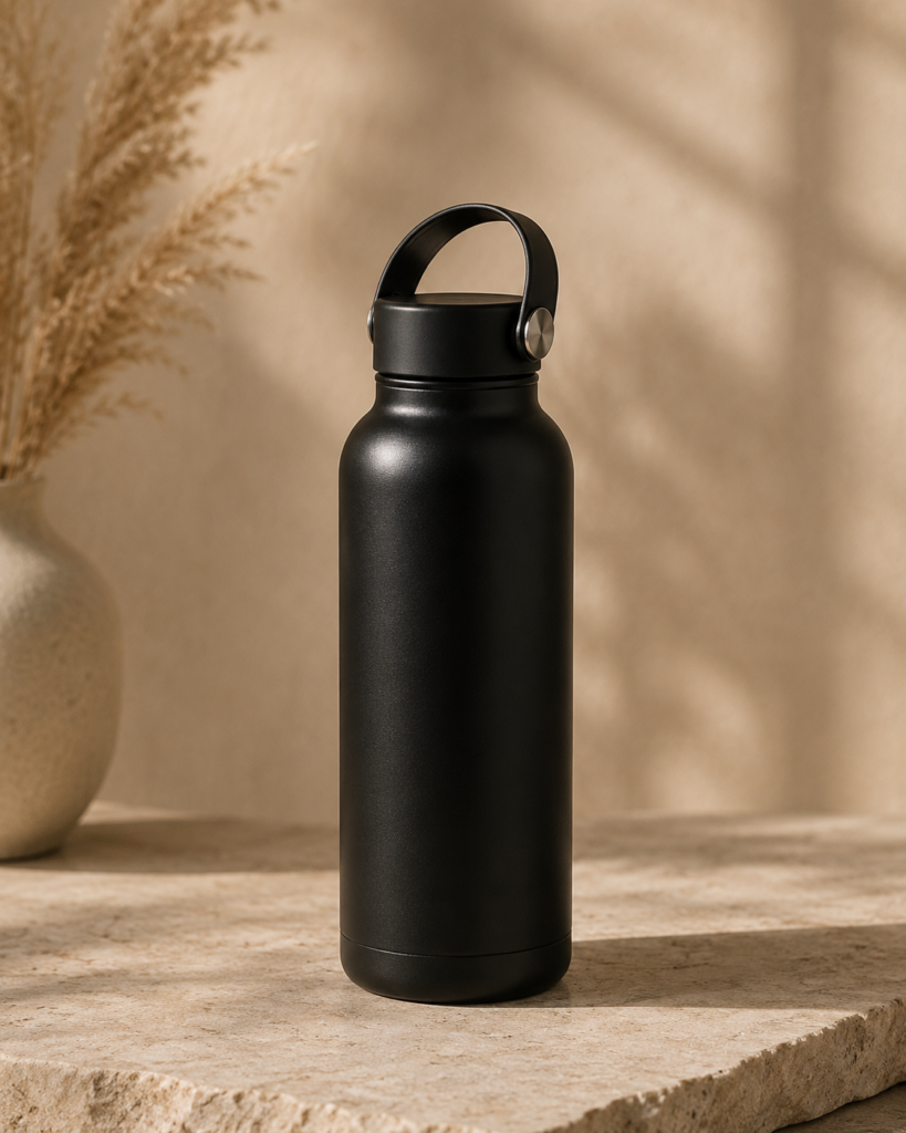 Matte Black Water Bottle